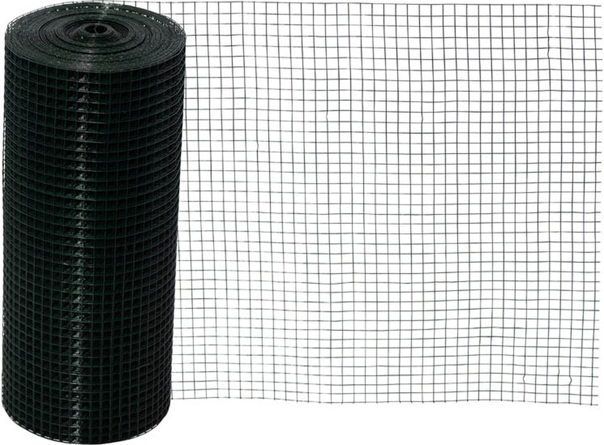 Volieregaas 12x12mm 1,05mm 50cm 25m groen.