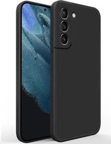 MoDo hoesje geschikt voor Samsung Galaxy S23 - Siliconen/TPU/Kunststof Back Cover - Zwart