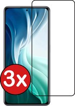 Protecteur d'écran en Glas Tempered Glass Xiaomi 11 Lite NE - Verre trempé pour Xiaomi 11 Lite NE - 3 PACK