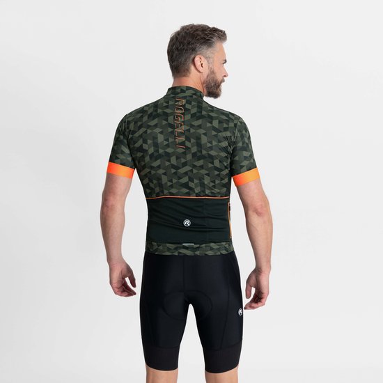 Rogelli Rubik Fietsshirt - Korte Mouwen - Heren - Groen, Oranje - Maat S van Rogelli — afbeelding 5