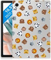 Hippe Hoes geschikt voor Samsung Galaxy Tab A8 2021/2022 Dieren Emojis
