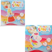 3D zandkunst (prinses/eenhoorn) - Multicolor - Kunststof - Assorti - Zand - Cadeau - Sprinkle sand