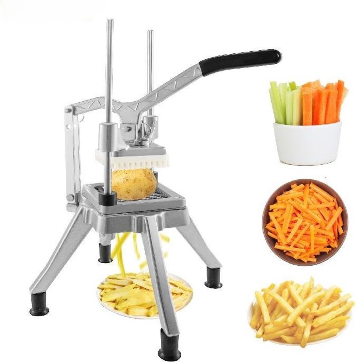 34€ sur Coupe-frites, taille-frites inox à la maison Avec 2 grilles -  Ustensile de cuisine - Achat & prix