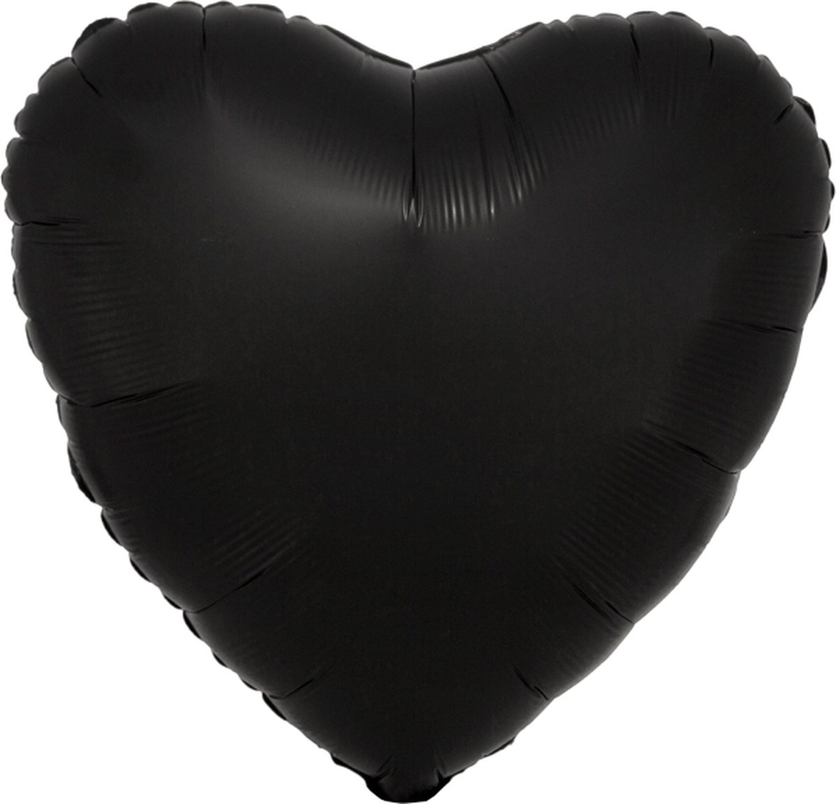 Folieballon hart zwart