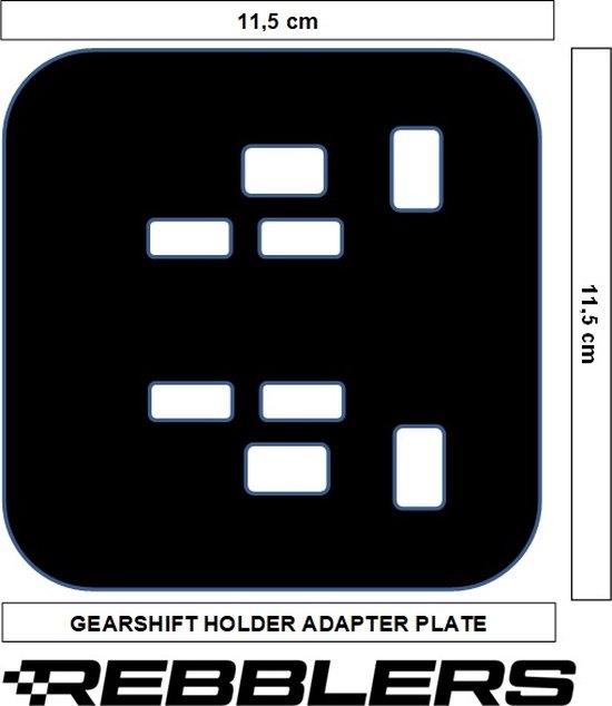 REBBLERS® Gearshift Holder - Versnellingspookhouder voor Rebblers PRO, Kart en RF1 Sim Race Cockpits en Racestoelen van Rebblers — afbeelding 4
