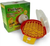 Puisor X2 Extra Broedmachine voor 51 eieren - EU kwaliteit - voorgeprogrammeerd - automatische keersysteem - uitstekende broedtemperatuur en uitkomst - met gedetailleerde Nederlandse handleiding