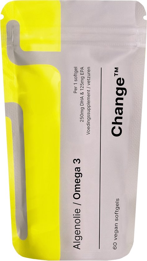 Change™ Omega 3 Vegan - 60 capsules 100% visvrij - Plantaardig supplement - The Change Starts