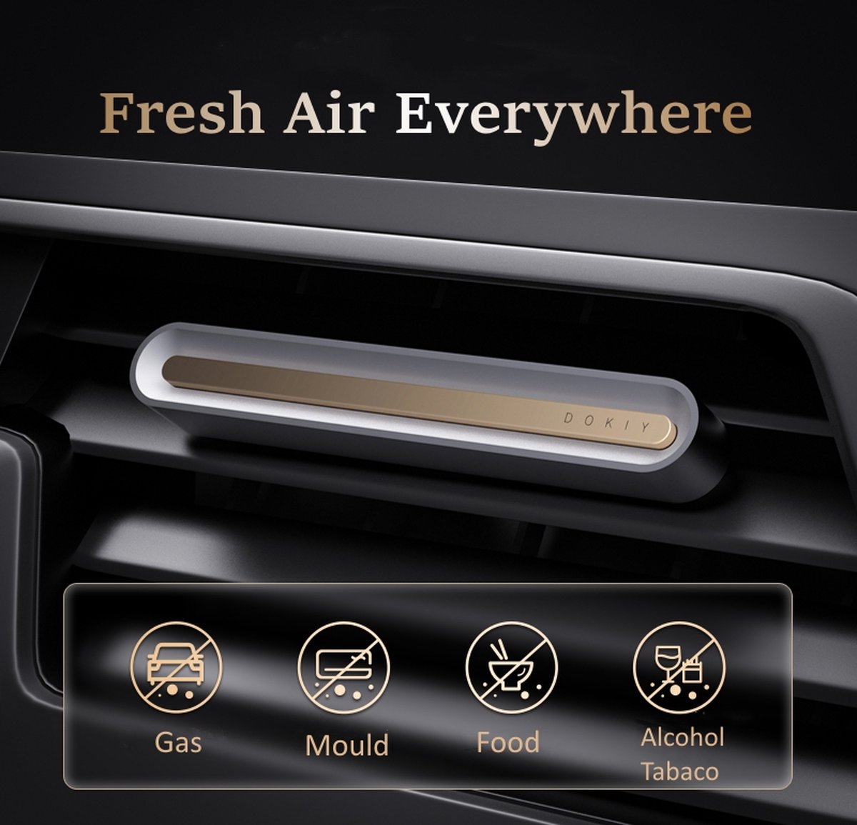 Car Air Freshener Metaal Antraciet Car Parfume
