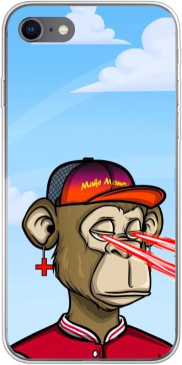 Phonegoat NFT Art iPhone SE 2022 Case Monkey x Laser