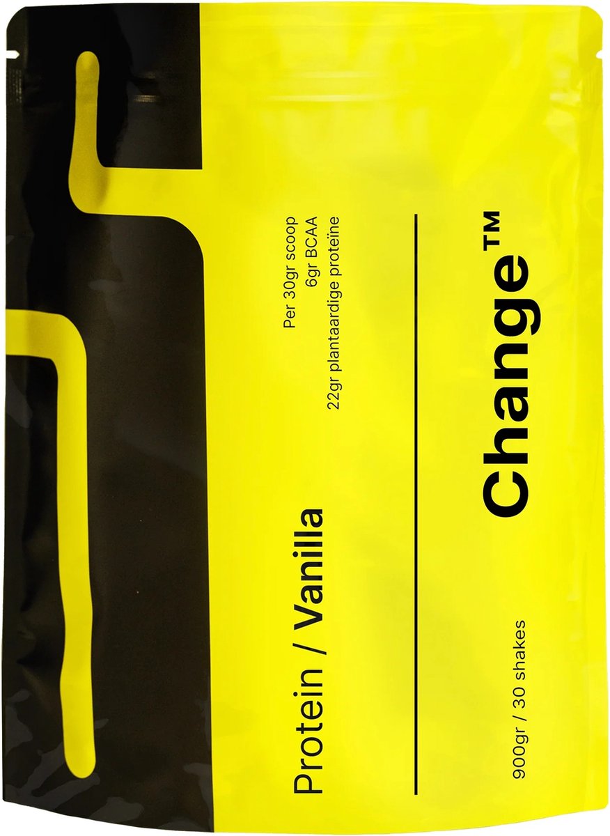 Change™ Proteïne - Vegan Vanille shake - 900gr (30 shakes) - Plantaardig Plant-based eiwit - The Change Starts