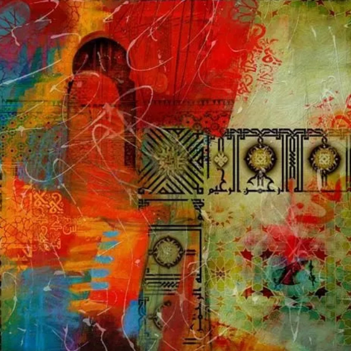 Safaary - Marokkaanse Schilderij Rode Poort Marrakesh