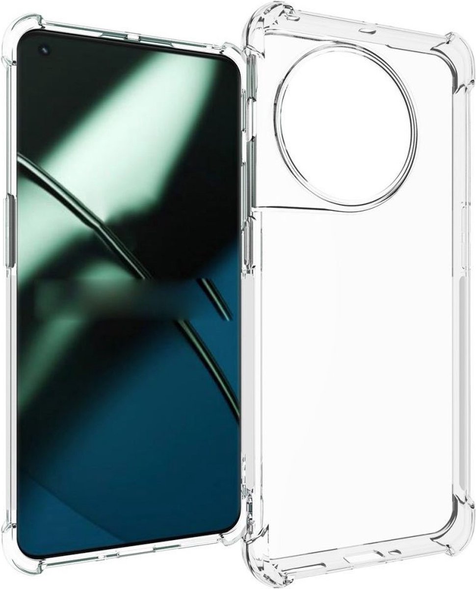 OnePlus 11 Hoesje Schokbestendig en Dun TPU Back Cover Transparant