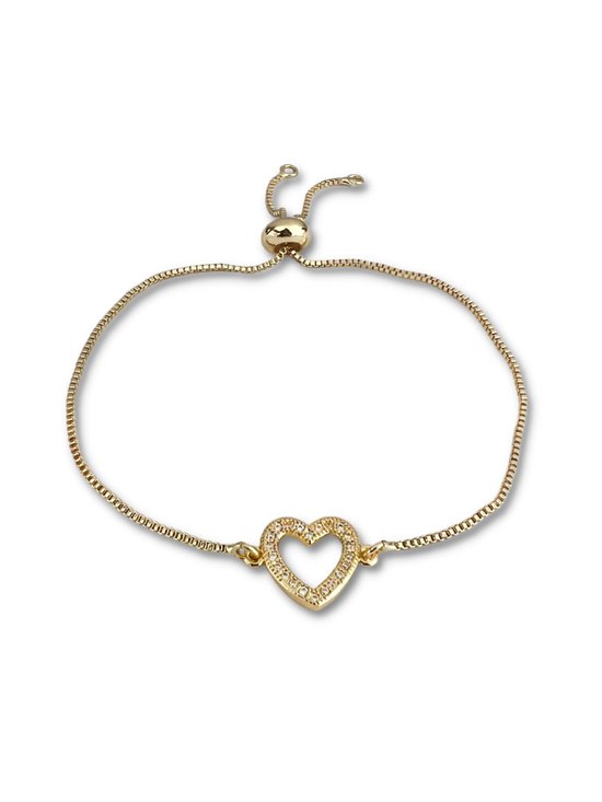 Zatthu Jewelry - N22FW568 - June zirkonia hart armband goud