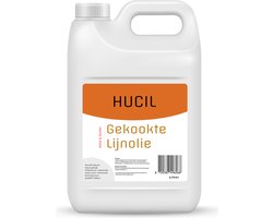 Gekookte lijnolie - 5 liter - Boiled linseedoil - lijnzaadolie - voor hout - douglas teak olie - bamboe olie protector onderhoud - houtolie voor buiten en binnen - meubelolie