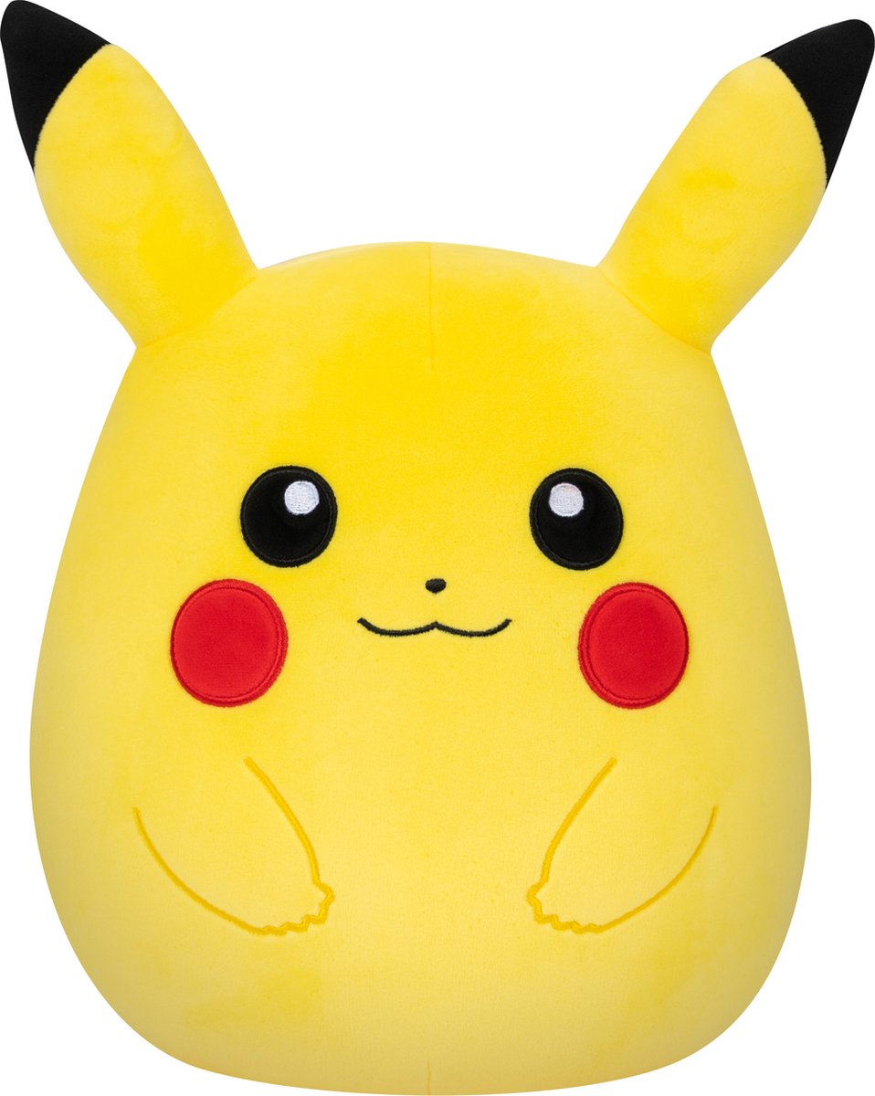 Pokémon Squishmallow Pikachu - Zachte knuffel van 25 cm - Officiële merchandise