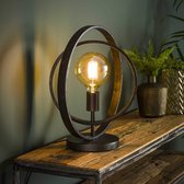 Lampe à poser Turn around | 43 cm | 1 lumière | charbon de bois | lampadaire / salon | rustique / moderne / design / lampe de buffet
