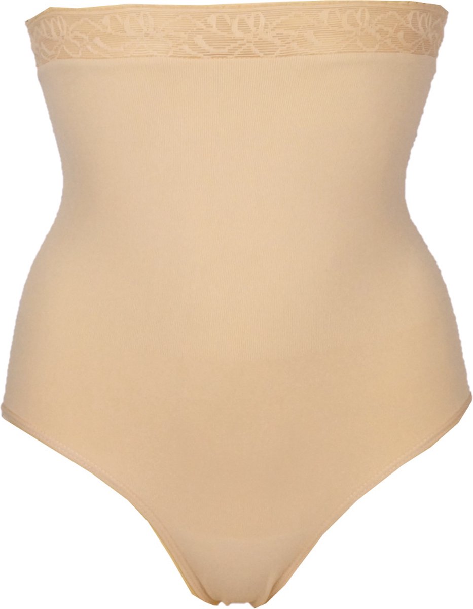 J&C corrigerende tailleslip met kant - S - Beige