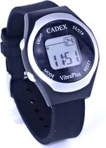 Alarmhorloge volwassenen - Cadex Vibra Plus - siliconen band - tot 8 dagelijkse alarmen met geluid en/of trillen