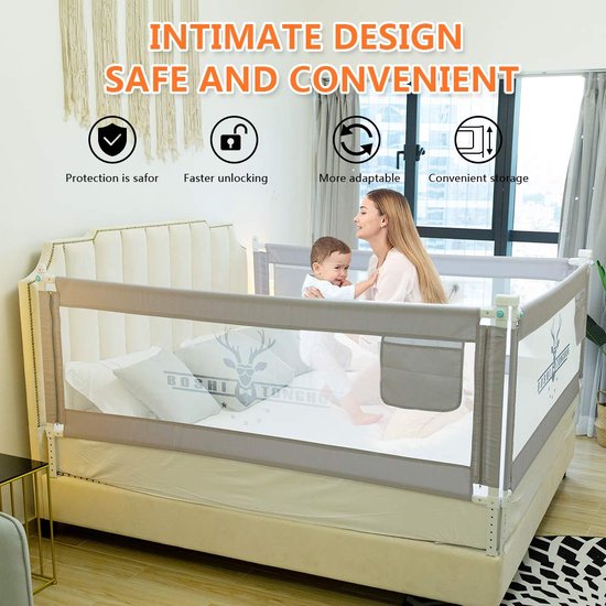 Aolso Babynestje voor kinderbed, 2 stuks, zacht en ademend, nestje voor kinderbed met 10 vaste riemen, wasbaar, raket, 340 cm x 30 cm 160 cm x 30 cm Aolso Babynestje voor kinderbed, 2 stuks, zacht en ademend, nestje voor kinderbed met 10 vaste riemen, wasbaar, raket, 340 cm x 30 cm 160 cm x 30 cm