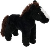 Tender toys - knuffel paard - 25 cm - zwart