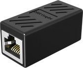 UTP FTP cat6 RJ45 | Koppelstuk internetkabel | Ethernet verlengstuk coupler | Zwart