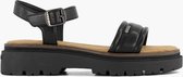 esprit Zwarte chunky sandaal - Maat 38