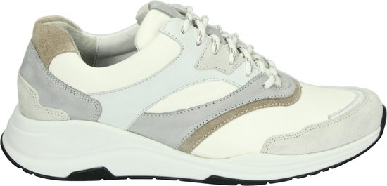 Durea 6273 H - Volwassenen Lage sneakers - Kleur: Wit/beige - Maat: