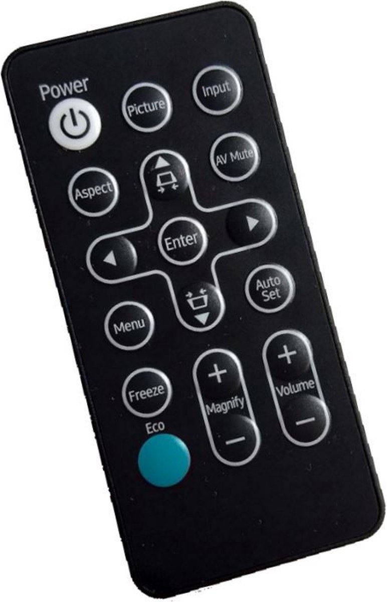 Afstandsbediening geschikt voor de RICOH PJ K3360 beamer, vervangt 45.8YW01G001 / IR28012 / Y0426081
