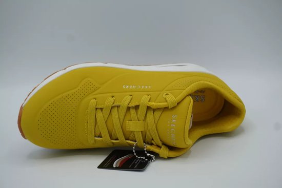 Skechers Uno -Stand On Air Dames Sneakers - Yellow - Maat 36