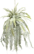 Greenmoods Kunstplanten - Kunstplanten - Kunst hangplant Frosted Varen op bal - Zijde - 97 cm