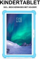 Kindertablet Touchscreen Educatief - Witte Tablet met Blauwe Beschermhoes - 7 inch Tablet voor Kinderen - 100% Kidsproof - Android 12 & Wifi - 4G RAM & 32G ROM