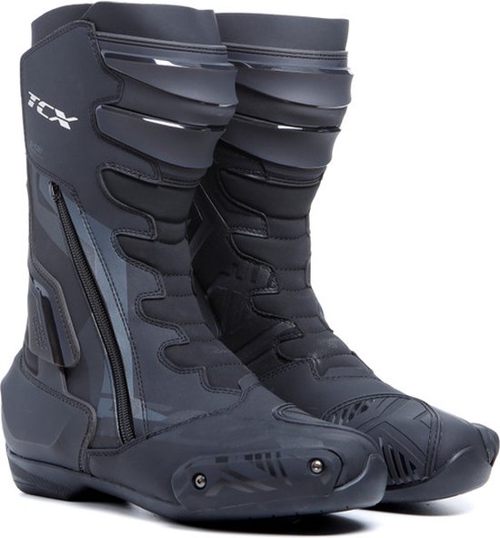 Motorschoenen voor heren, leer, versterkte motorcross Motorschoenen voor heren, leer, versterkte motorcross