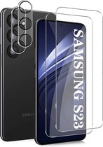 Samsung Galaxy S23 camera lens protector 2 Stuks + Samsung Galaxy S23 Screenprotector – scherm bescherming - 2 Stuks