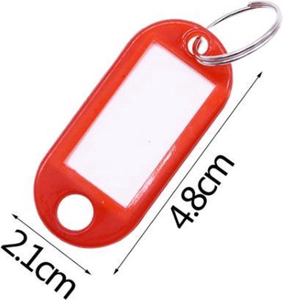 Sleutel labels - 24 STUKS - Naam labels