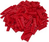 200 Bouwstenen 1x4 plate | Rood | Compatibel met Lego Classic | Keuze uit vele kleuren | SmallBricks
