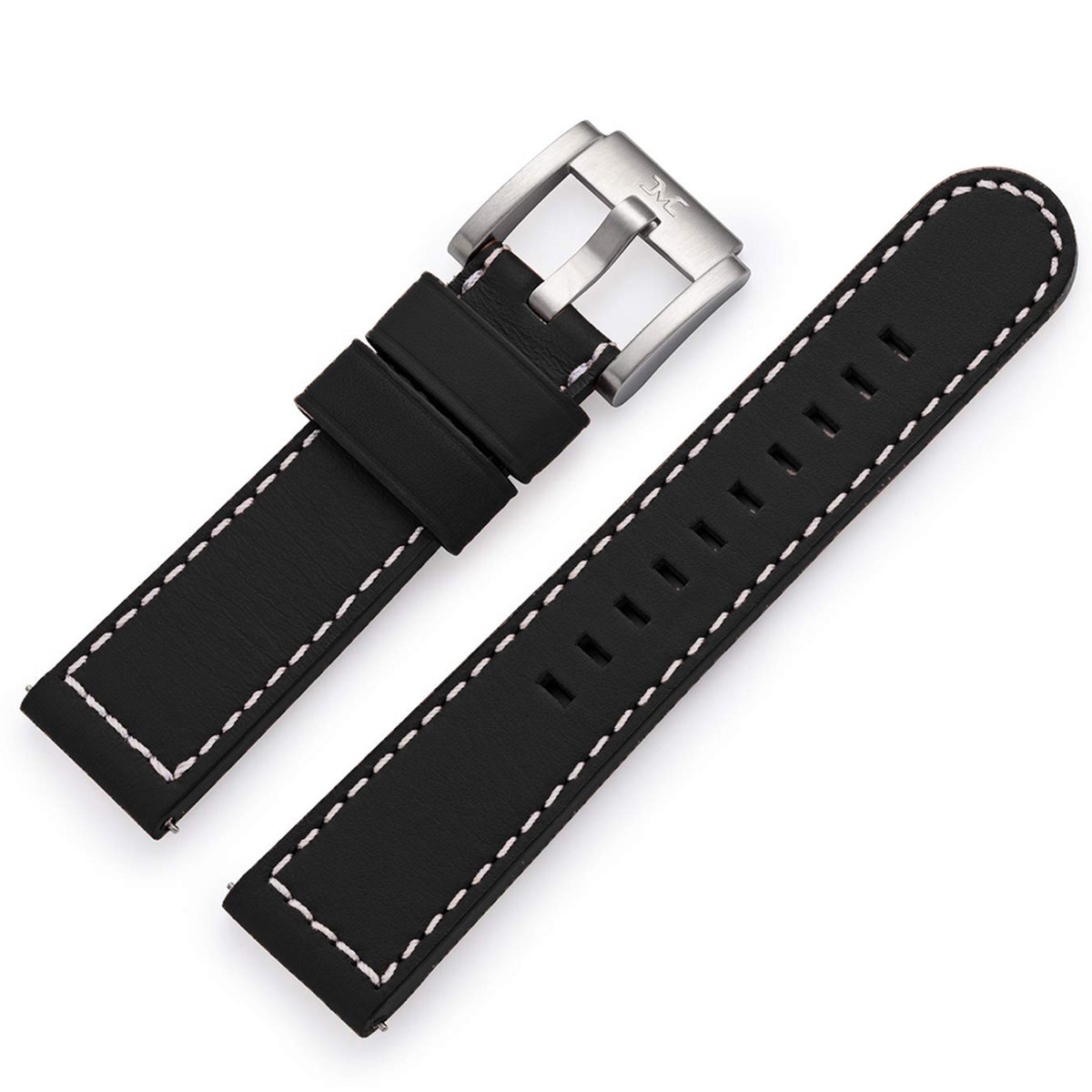 Marc Coblen - TW Steel Horlogeband Zwart Leer 22mm