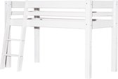 MOJO Hoogslaper schuine ladder White Wash 70 x 160 cm - inclusief montage