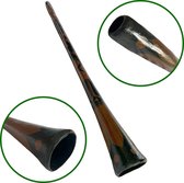 LIDAH® Didgeridoo Instrument - Baked Wood Digeridoo - 170 cm - Australian Didjeridoo - C# - voor Beginners & Gevorderden - Maori