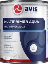 Avis Aqua Multiprimer Wit - Grondverf - Dekkend - Binnen en buiten - Water basis - Mat - Wit