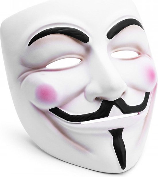 Anoniem masker vendetta acta protest halloween v