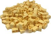 200 Bouwstenen 1x2 | Lichtgeel | Compatibel met Lego Classic | Keuze uit vele kleuren | SmallBricks