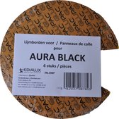 Edialux Aura Black Lijmborden 6 stuks