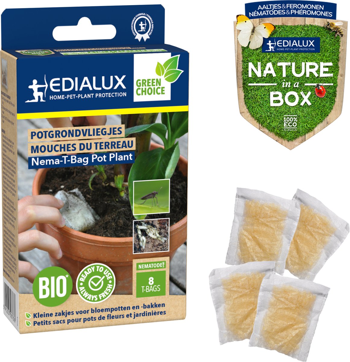 Edialux Nema-T-Bag Plant tegen potgrondvliegjes