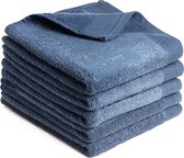 Handdoeken Katoen - Litalente - Hotel Handdoek - 70x140 cm - 550g/m² - Blauw - N.B. Zachte handdoeken 100% katoen - 5-delig - badhanddoeken 140 x 70 cm