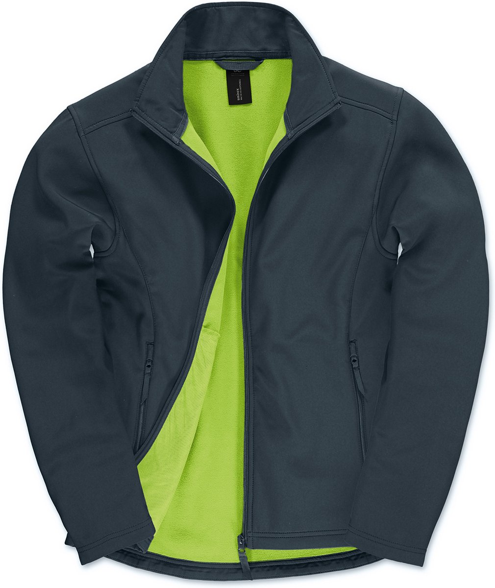 Fleecevest ‘Softshell Jacket ID.701’ B&C Collection Donkerblauw Groen