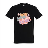 T-shirt Best dog mom ever - Zwart T-shirt - Maat S - T-shirt met print - T-shirt dames