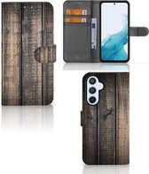 GSM Hoesje Geschikt voor Samsung Galaxy A54 5G Leuk Case Cadeau voor Mannen Steigerhout