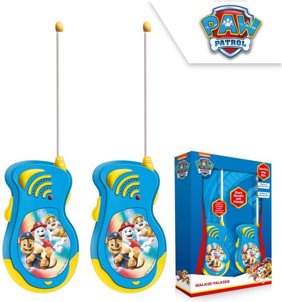 Paw Patrol Walkie Talkie Set 2delig Blauw