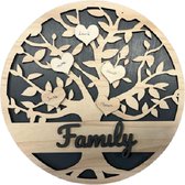 LBM Familie stamboom - hout - te personaliseren