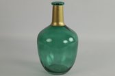 Vase Sans Marque Babet 18 X 18 X 30 Cm Glas Couleur Vert/cuivre
